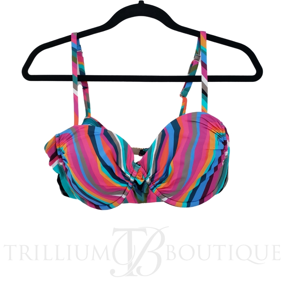 TRINA TURK Women's Louvre Underwire Swim Bra New with Tags!